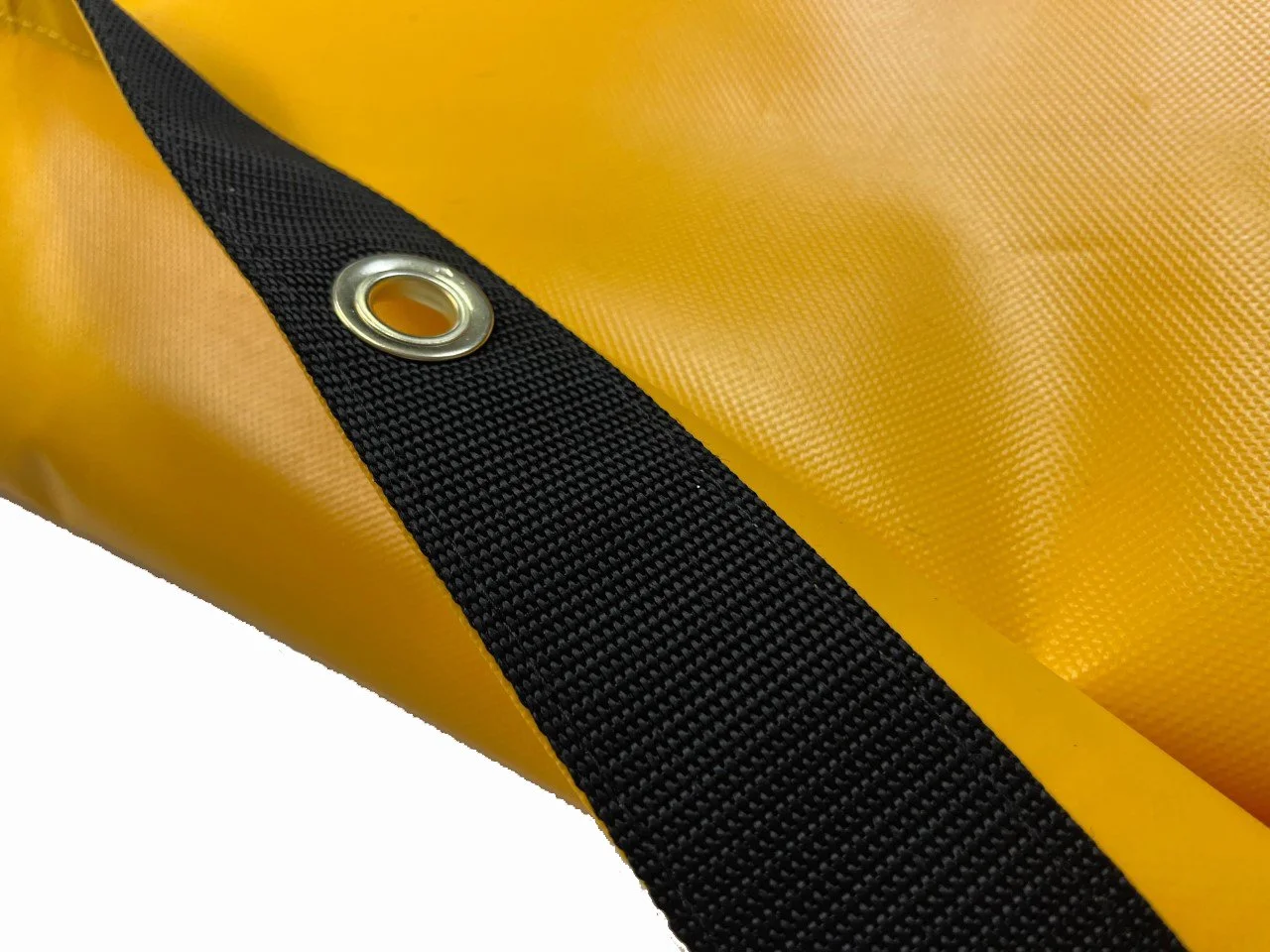 Tarp, Heavy Duty, Yellow Waterproof, 18 Oz. Vinyl w